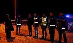 Kaymakam Duman'dan yılbaşı gecesi güvenlik güçlerine ziyaret