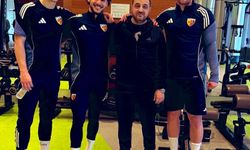 Kayserispor'un yeni transferleri kampa katıldı