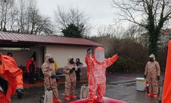 KBRN eğitimi sonrası arama kurtarma ekiplerinden saha tatbikatı