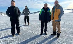 Keltepe kayak festivali öncesi hazırlıklar yerinde incelendi