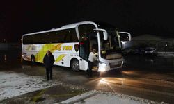 Malatya'da kar yağış nedeniyle otobüs seferleri durduruldu