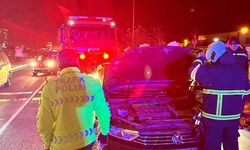 Mardin'de seyir halindeki otomobil alev aldı