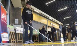 Mersin'de görme engelliler için empati parkuru kuruldu