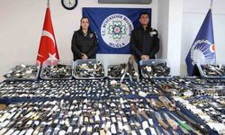 Muğla otogarlarında bir yılda cephanelik gibi bıçak ve silah ele geçirildi