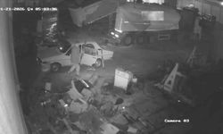 Muğla'da hurda hırsızlığı güvenlik kamerasına yansıdı