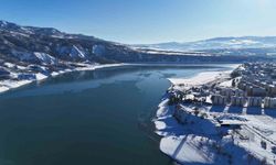 Munzur Nehri'nin kıyısında, karlar altında bir şehir: Tunceli, havadan görüntülendi