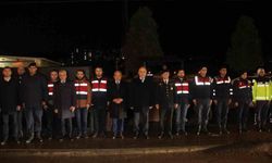 Ordu protokolü, görevi başındaki personelin yeni yılını kutladı