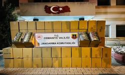 Osmaniye'de durdurulan tırda 1 milyon liralık kaçak makaron ele geçirildi
