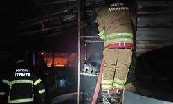 Samandağ'da odunluk yangını