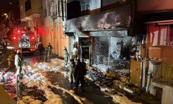 Sarıyer'de motosiklet tamirhanesi alev alev yandı: 1 yaralı