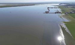 Son 65 yılın en kurak yılını geride bırakan Hatay'da etkili olan yağışla tarım arazileri su altında kaldı