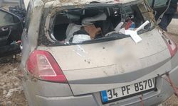 Takla atan otomobilin sürücüsü yaralandı