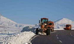 Van'da kar mesaisi: Yol kenarlarında biriken kar kütleleri temizleniyor