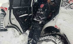 Yoğun kar yağışında sağlık hizmetleri durmadı