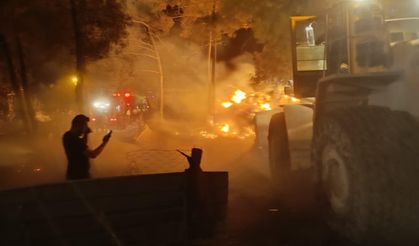 Çiftliğinde çıkan yangında 95 hayvanı öldü