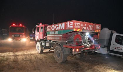 Uşak'ta orman yangını; bir çiftlik tahliye edildi(2)