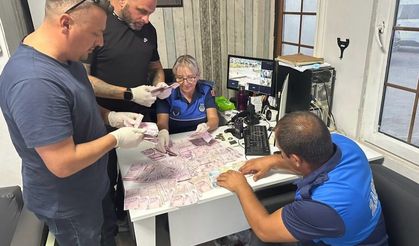 Dilencinin üzerinden 45 bin lira çıktı