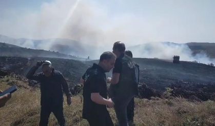 Tokat'ta örtü yangını