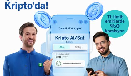 Garanti BBVA Kripto komisyon ücretlerini sıfırladığını duyurdu