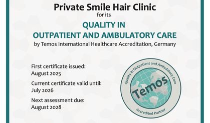 Smile Hair Clinic, A-Rated kalite sertifikası ile ödüllendirildi