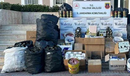 Yalova’da jandarmadan kaçak tütün operasyonu