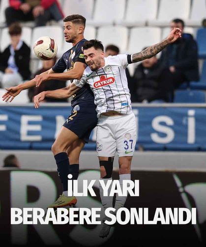 Çaykur Rizespor İlk Yarıyı 1-1 Berabere Kapadı