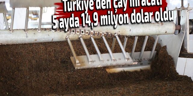 Türkiye'den Çay İhracatı 5 Ayda 14,9 Milyon Dolar Oldu