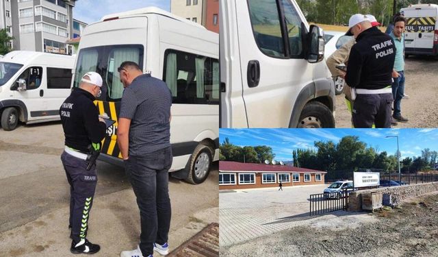 Bayburt Aydıntepe’de Servis Araçları Denetlendi Öğrenciler Bilgilendirildi