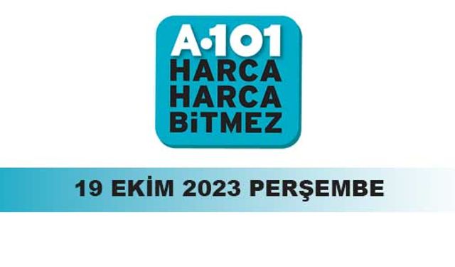 19 Ekim – 26 Ekim 2023 A101 Çarşamba aktüel ürünler kampanyası