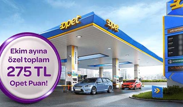 Opet world kart akaryakıt kampanyası 275₺ hediye Ekim 2023