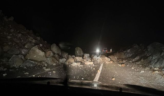Artvin - Ardahan Karayolundaki Heyelan Yolu Ulaşıma Kapattı