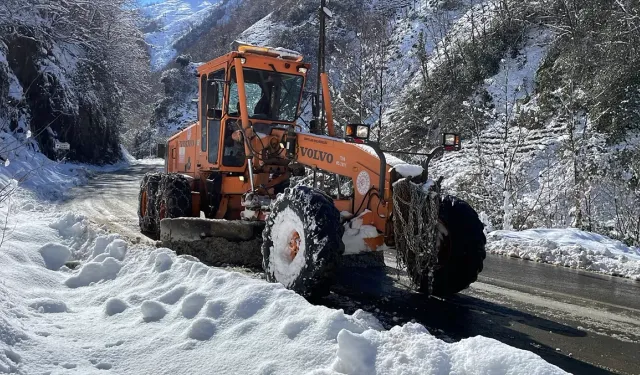 Artvin'de 14 Köye Ulaşım Sağlanamıyor