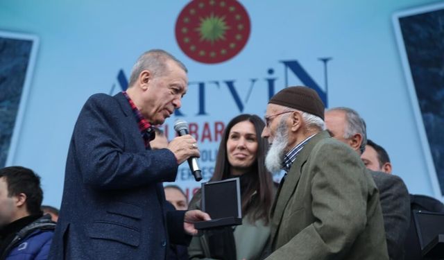 Cumhurbaşkanı Erdoğan Artvinli Binali Dedeye Doğalgaz Sözünü Tuttu