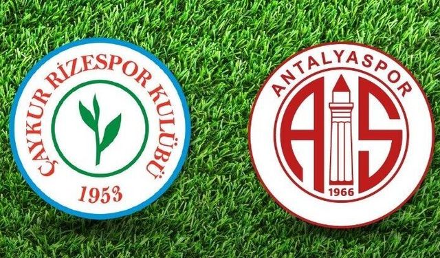 Rizespor, Antalyaspor ile 25. Kez Karşı Karşıya Gelecek