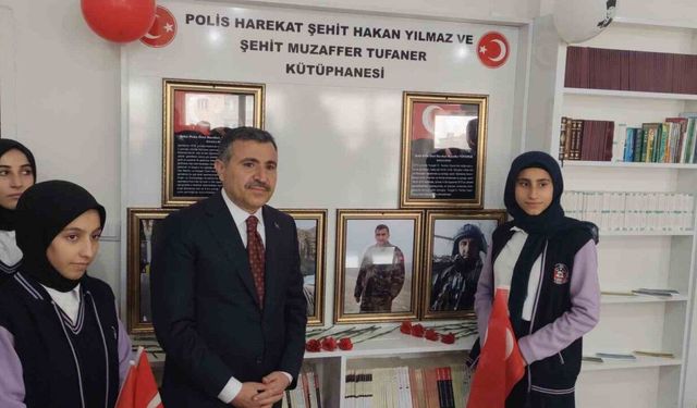 Şırnak’ta şehit polisler adına kütüphane açıldı