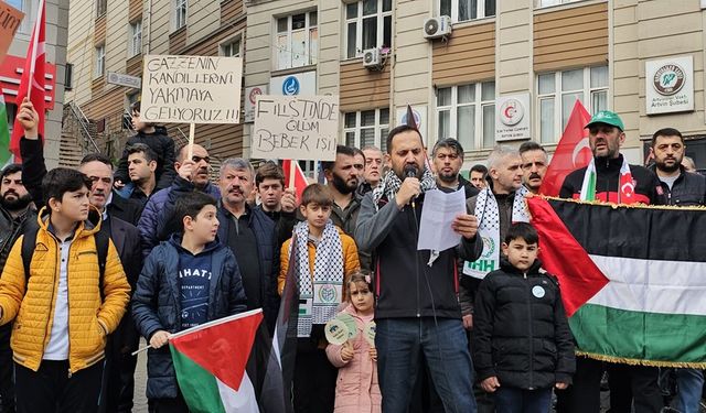 Artvin'de, İsrail'in Gazze'ye Yönelik Saldırıları Protesto Edildi