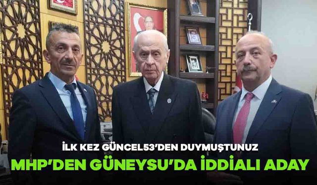 O İsim, MHP'den Güneysu Belediye Başkanlığı Aday Adaylığını Açıkladı