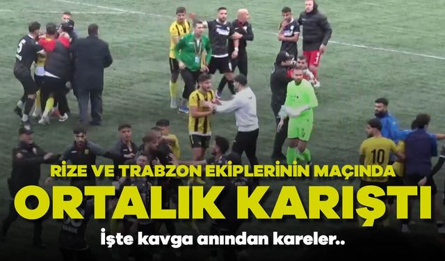 Çayeli Spor- Arsin İdmanyurdu Maçında Saha Karıştı