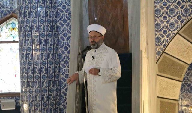 Diyanet İşleri Başkanı Erbaş: “Ümmet olma bilincimizi her daim diri tutmamız lazım”
