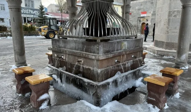 Erzurum'da Soğuk Hava Etkisini Sürdürüyor