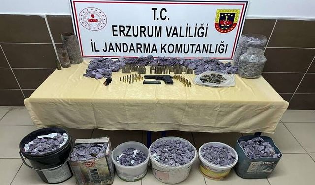 Erzurum Jandarmasından Maden Operasyonu