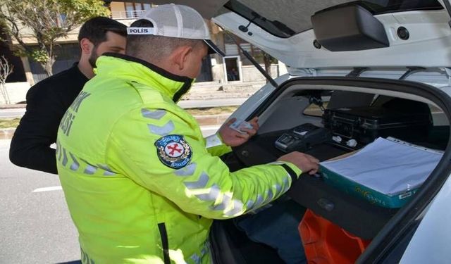 Erzurum Trafik Denetiminde Sürücülere Ceza Yağmuru