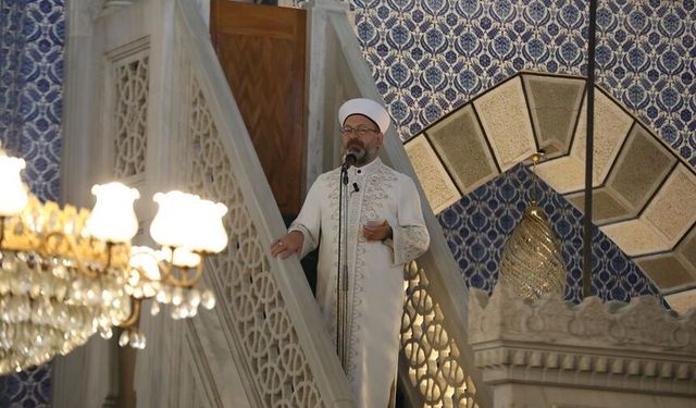 Diyanet İşleri Başkanı Erbaş, Rize'de Hutbe İrat Etti