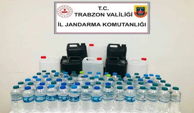 Trabzon'da Sahte Alkol Üretimine Büyük Darbe