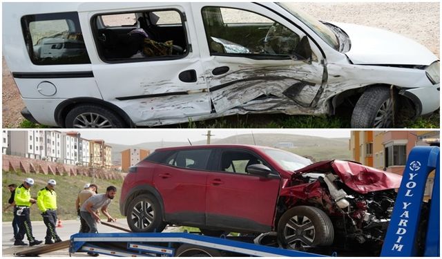 Bayburt’ta 4 Kişinin Yaralandığı Trafik Kazası Güvenlik Kamerasına Yansıdı