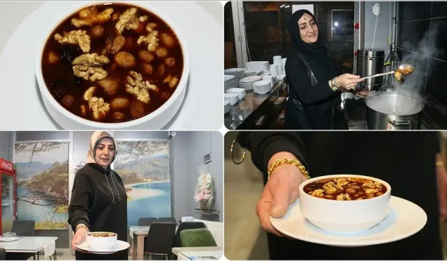 Bayburt'ta Kadınlar Ramazan Bayramı için 'Tatlı Çorba' Hazırlıyor
