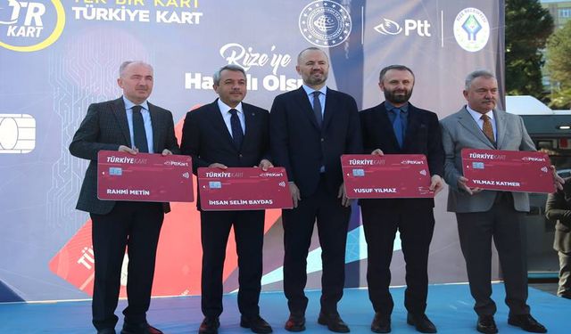 'Türkiye Kart' Rize'de Uygulamaya Geçti