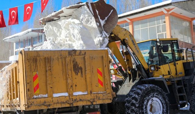 Van'da kar nedeniyle 163 yerleşim yerinin yolu kapandı (2)