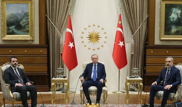 Cumhurbaşkanı Erdoğan, Suriye Dışişleri Bakanı Şeybani'yi kabul etti