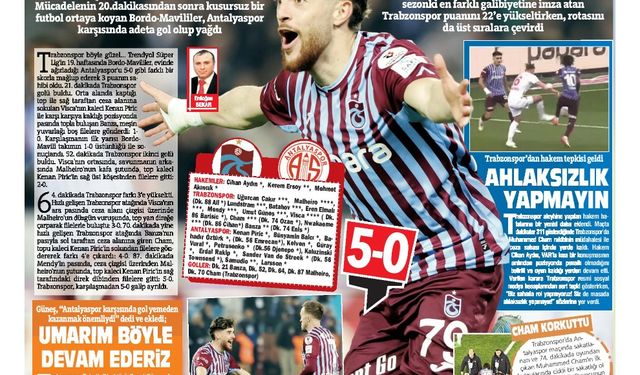 İlk yarıyı galibiyetle kapatan Trabzonspor, ikinci yarıya umutlu girdi